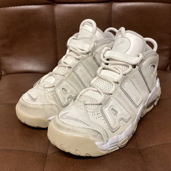 Nike Air Uptempo Kids White Sneakers - Picture 3 of 14